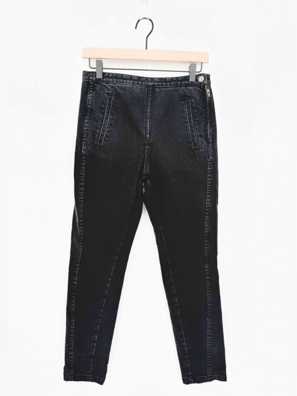Rachel Comey Black Denim Skinny High Rise Jeans Size 4